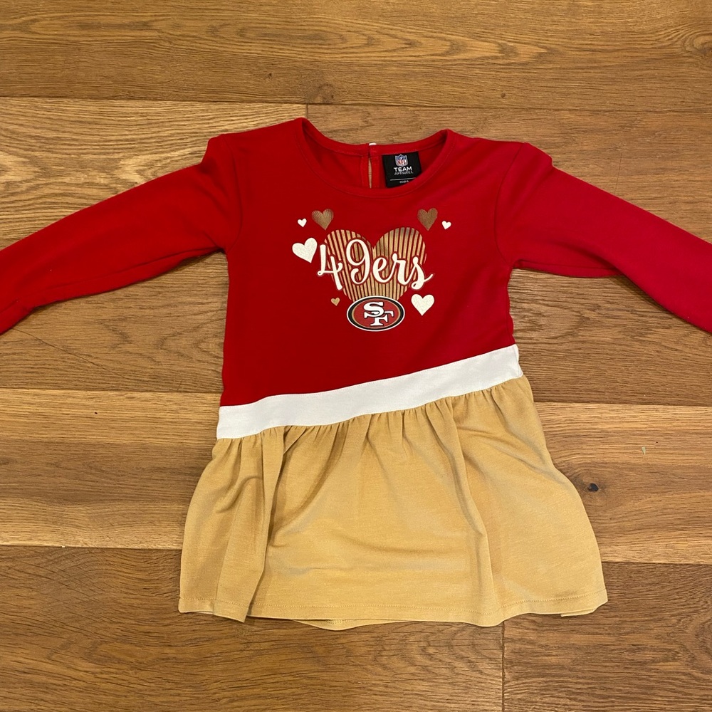 49ers Toddler Dress | Genuine NFL Apparrell | 3T | Like New
